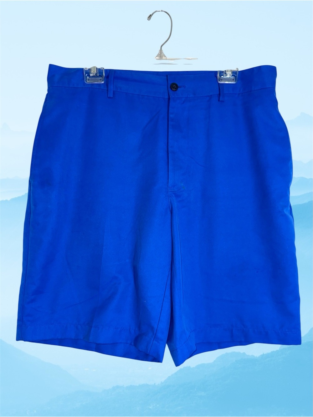 Grand Slam Men's Flat Front Royal Blue Shorts